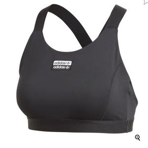 Adidas black sports bra